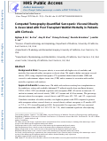 Cover page: CT-quantified sarcopenic visceral obesity is associated with poor transplant waitlist mortality in patients with cirrhosis