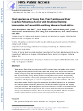 Cover page: The Experiences of Young Men, Their Families, and Their Coaches Following a Soccer and Vocational Training Intervention to Prevent HIV and Drug Abuse in South Africa.