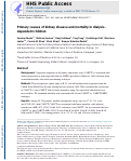 Cover page: Primary causes of kidney disease and mortality in dialysis-dependent children.