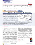 Cover page: A Multidimensional Mass Spectrometry-Based Workflow for De Novo Structural Elucidation of Oligosaccharides from Polysaccharides