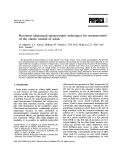 Cover page: Resonant ultrasound spectroscopic techniques for measurement of the elastic moduli of solids