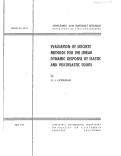 Cover page: Evaluation of Discrete Methods for the Linear Dynamic Response of Elastic and Viscoelastic Solids