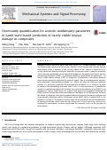 Cover page: Uncertainty quantification for acoustic nonlinearity parameter in Lamb wave-based prediction of barely visible impact damage in composites