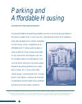 Cover page: Parking and Affordable Housing