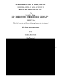 Cover page: The relationship of locus of control, trust and situational control of daily activities to morale of the institutionalized aged