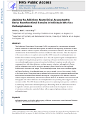 Cover page: Applying the Addictions Neuroclinical Assessment to derive neurofunctional domains in individuals who use methamphetamine