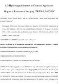 Cover page: 1,2-Hydroxypyridonates as Contrast Agents for Magnetic Resonance Imaging: 
TREN-1,2-HOPO