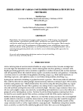 Cover page: SIMULATION OF CARGO CONTAINER INTERROGATION BY D-D NEUTRONS