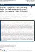 Cover page: Northern Eurasia Future Initiative (NEFI): facing the challenges and pathways of global change in the twenty-first century