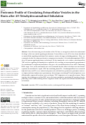 Cover page: Proteomic Profile of Circulating Extracellular Vesicles in the Brain after Δ9-Tetrahydrocannabinol Inhalation