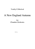 Cover page: A New England Autumn