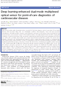 Cover page of Deep learning-enhanced dual-mode multiplexed optical sensor for point-of-care diagnostics of cardiovascular diseases.