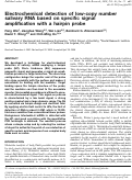 Cover page: Electrochemical detection of low-copy number salivary RNA based on specific signal amplification with a hairpin probe