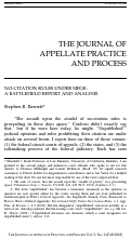 Cover page: No-Citation Rules Under Siege: A Battlefield Report and Analysis