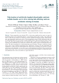 Cover page: Fabrication of antibiotic-loaded dissolvable calcium sulfate beads: an in vitro mixing lab utilizing various antibiotic mixing formulas.