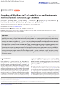 Cover page of Coupling of Rhythms in Prefrontal Cortex and Autonomic Nervous System in School‐Age Children