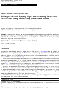 Cover page: Falling cards and flapping flags: understanding fluid–solid interactions using an unsteady point vortex model