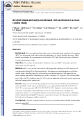 Cover page: Alcohol intake and early‐onset basal cell carcinoma in a case–control study