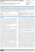 Cover page: Seronegative Arthritis as a Complication of Whipple’s Disease