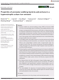 Cover page: Properties of ammonia‐oxidising bacteria and archaea in a hypereutrophic urban river network