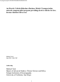 Cover page: An Electric Vehicle Rideshare Business Model: Transportation network company pilot program providing electric vehicles for low-income rideshare driver use