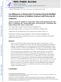 Cover page: Sex differences in early autism screening using the Modified Checklist for Autism in Toddlers, Revised, with Follow-Up (M-CHAT-R/F)