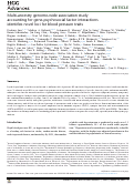 Cover page: Multi-ancestry genome-wide association study accounting for gene-psychosocial factor interactions identifies novel loci for blood pressure traits