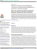 Cover page: Exposure, hazard, and vulnerability all contribute to Schistosoma haematobium re-infection in northern Senegal