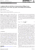 Cover page of Combined effective field theory interpretation of Higgs boson, electroweak vector boson, top quark, and multijet measurements