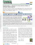Cover page of Hypophosphite Is a Naturally Occurring Selective Inhibitor of Syntrophic Methanogenesis