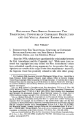 Cover page: Balancing Free Speech Interests: The Traditional Contours of Copyright Protection and the Visual Artists' Rights Act