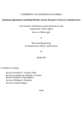 Cover page: Jamming Optimization and High Mobility System Design for Wireless Communication