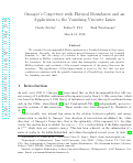 Cover page: Onsager’s Conjecture with Physical Boundaries and an Application to the Vanishing Viscosity Limit