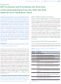 Cover page: HIV Treatment and Prevention: An Overview of Recommendations From the IAS-USA Antiretroviral Guidelines Panel.