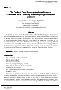 Cover page: The Pandemic Pivot: Change and Adaptability during Quarantines, Social Distancing, and Anthropology in the Virtual Classroom