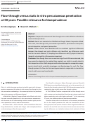 Cover page: Flow‐through versus static in vitro percutaneous penetration at 50 years: Possible relevance for bioequivalence