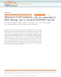 Cover page: Telomeres in ICF syndrome cells are vulnerable to DNA damage due to elevated DNA:RNA hybrids