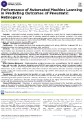 Cover page: Performance of Automated Machine Learning in Predicting Outcomes of Pneumatic Retinopexy.