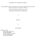 Cover page: Social Geographies of Preservice and Early Career Teachers: Mapping Networks and Teacher Identity Development from Credential to Classroom