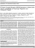 Cover page: G Protein–Coupled Receptor (GPCR) Expression in Native Cells: “Novel” endoGPCRs as Physiologic Regulators and Therapeutic Targets