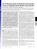 Cover page: The steady-state mosaic of disturbance and succession across an old-growth Central Amazon forest landscape