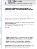 Cover page: Psychological stress and cortisol during pregnancy: An ecological momentary assessment (EMA)-Based within- and between-person analysis