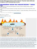 Cover page: Aerobic Biotransformation of Fluorotelomer Thioether Amido Sulfonate (Lodyne) in AFFF-Amended Microcosms