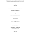 Cover page: Problem solving in organic chemistry and undergraduate research: Characterizing and catalyzing the transition from novice to expert