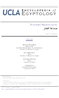 Cover page: Pottery Production