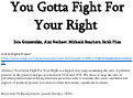 Cover page: You Gotta Fight For Your Right