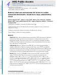 Cover page: Maternal, infant, and environmental risk factors for sudden unexpected infant deaths: results from a large, administrative cohort.