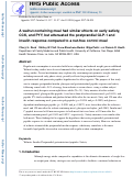 Cover page: A walnut-containing meal had similar effects on early satiety, CCK, and PYY, but attenuated the postprandial GLP-1 and insulin response compared to a nut-free control meal