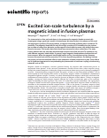 Cover page: Excited ion-scale turbulence by a magnetic island in fusion plasmas.