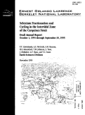 Cover page: Selenium Fractionation and Cycling in the Intertidal Zone of the Carquinez Strait, October 1, 1994-September 30, 1995